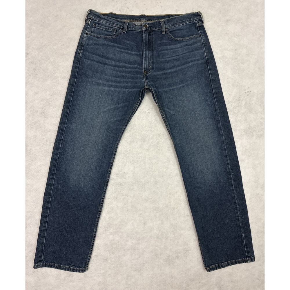 Levi’s 505 Regular Fit Jeans Mens 38x32 Blue Straight Leg Denim Stretch
